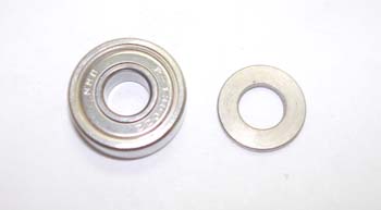 3404d - Ball bearing, with distance washer